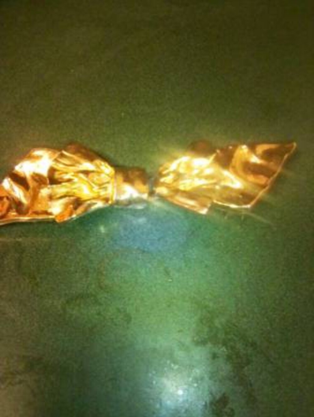 Vintage Gold Tone Mimi Di N Metal Bow Belt Buckle 2 Piece Statement Ac